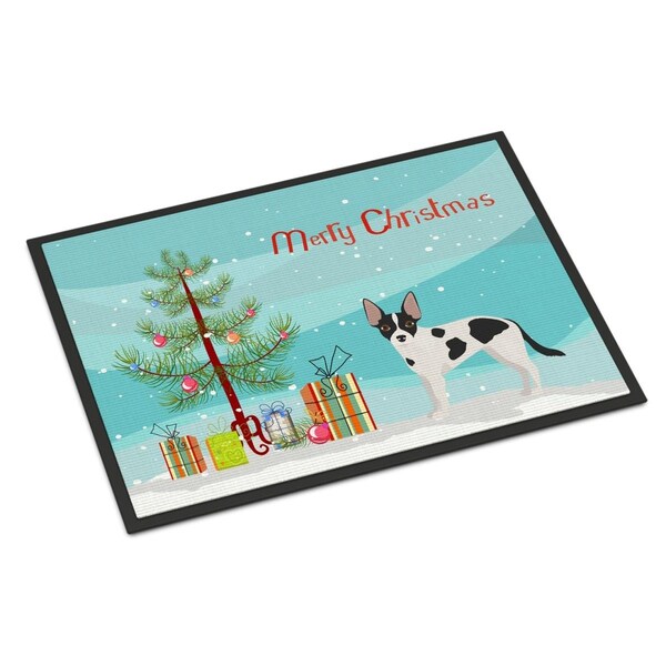 Carolines Treasures 18 x 27 in. Jackhuahua Christmas Tree Indoor or Outdoor Mat CK3843MAT - main